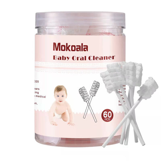 Mokoala empaque frontal mostrando las 60 piezas y beneficio portabilidad