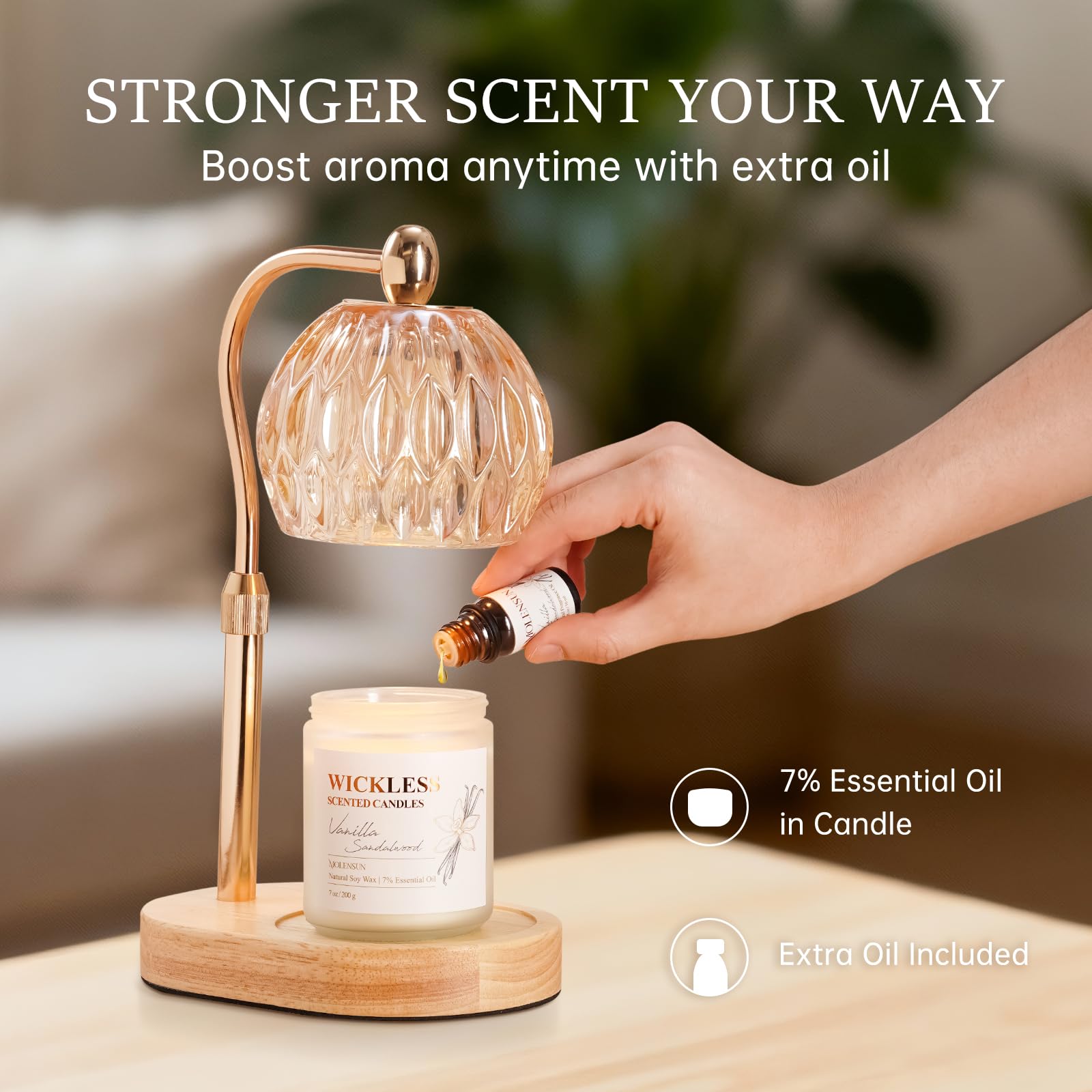 Molensun frasco de 10 ml de aceite esencial para intensificar aroma