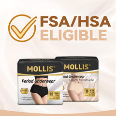 MOLLIS braga individualmente envuelta lista para transporte e higiene