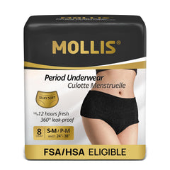 MOLLIS vista frontal del pack mostrando 8 unidades y beneficio protección fiable
