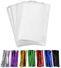 MoloTAR paquete frontal mostrando 200 bolsas transparentes y lazos coloridos para presentación
