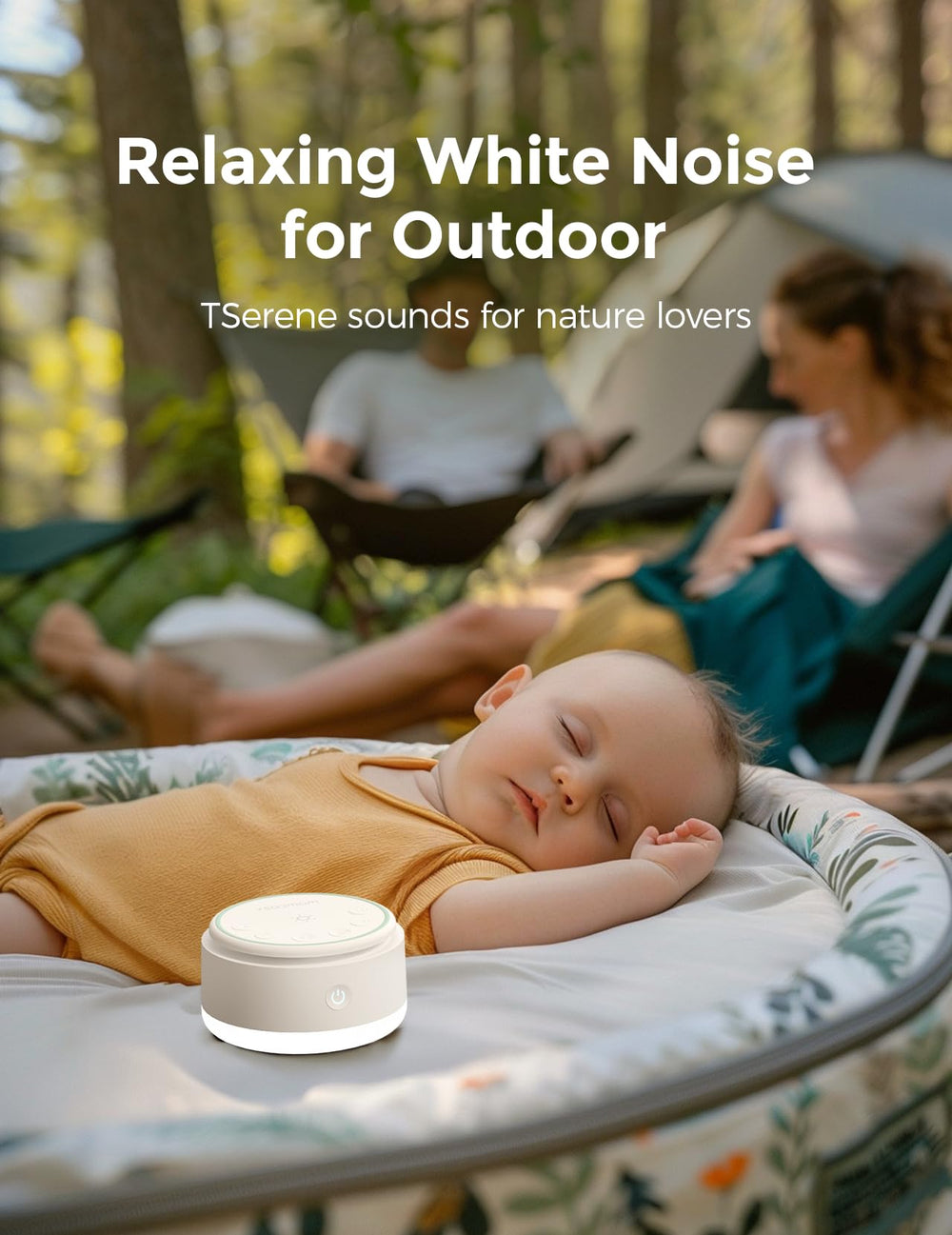 Momcozy luz nocturna suave encendida generando ambiente íntimo y seguro