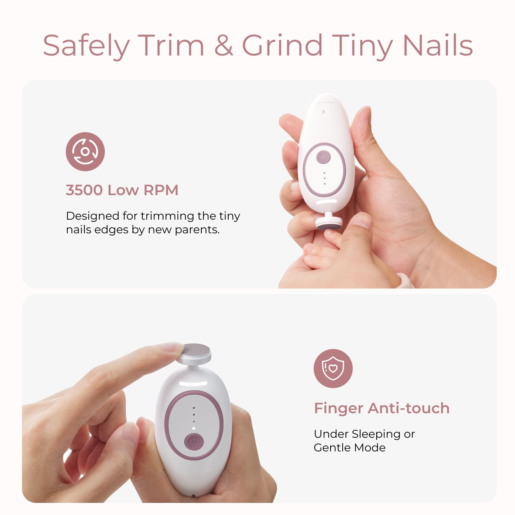 Momcozy cabezal super fino ideal para uñas de recién nacido