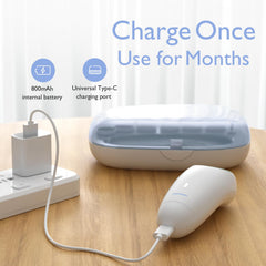 Momcozy kit con almohadillas y cable USB-C, recargable y listo para toda la familia