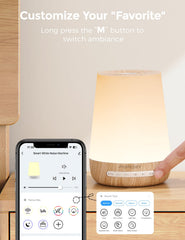 Momcozy en uso junto a una cuna para crear ambiente tranquilo al dormir
