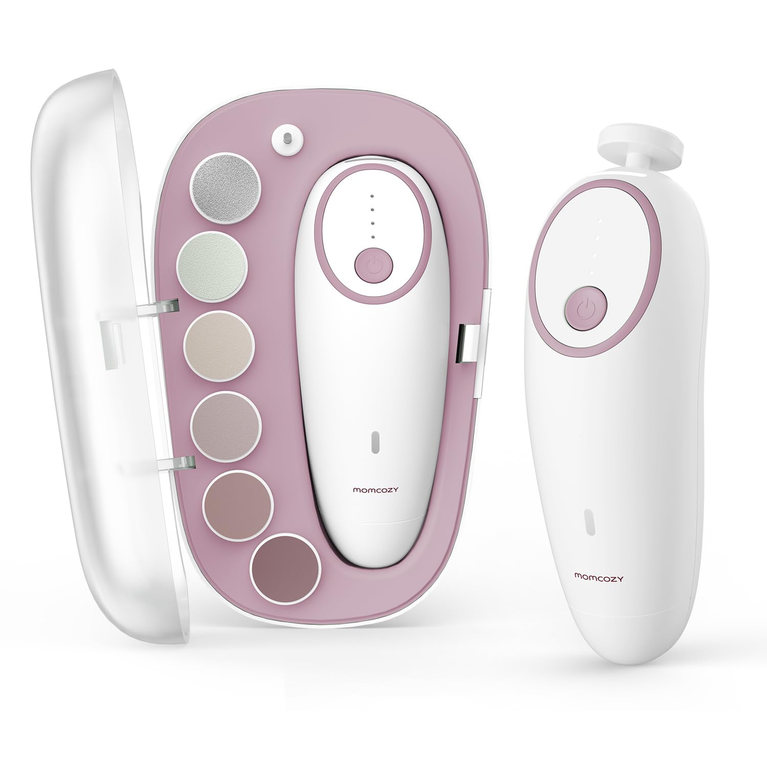 Momcozy vista frontal del dispositivo ergonómico y seguro para bebés