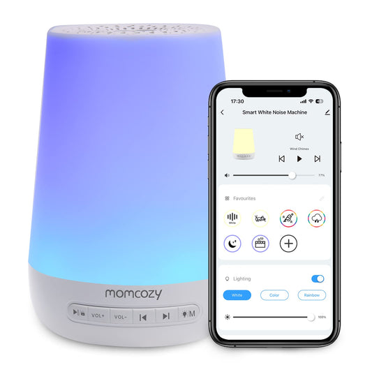 Momcozy frontal del dispositivo mostrando diseño compacto y control fácil