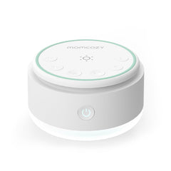 Momcozy vista frontal del dispositivo mostrando su diseño compacto y funciones