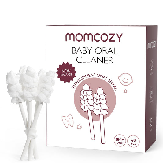 Momcozy empaque frontal 40 unidades mantiene higiene y organización