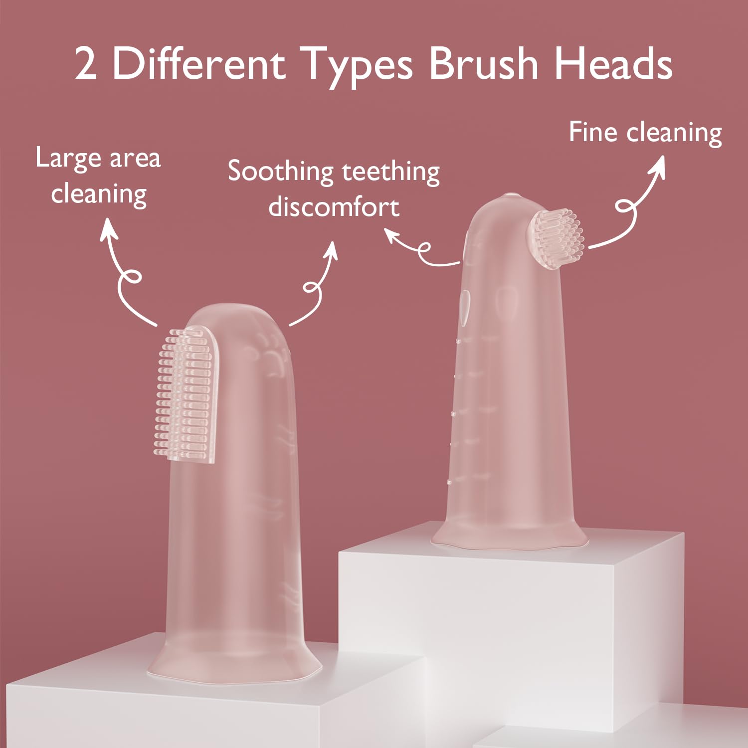Momcozy primer plano de la silicona ultra suave, protege encías delicadas