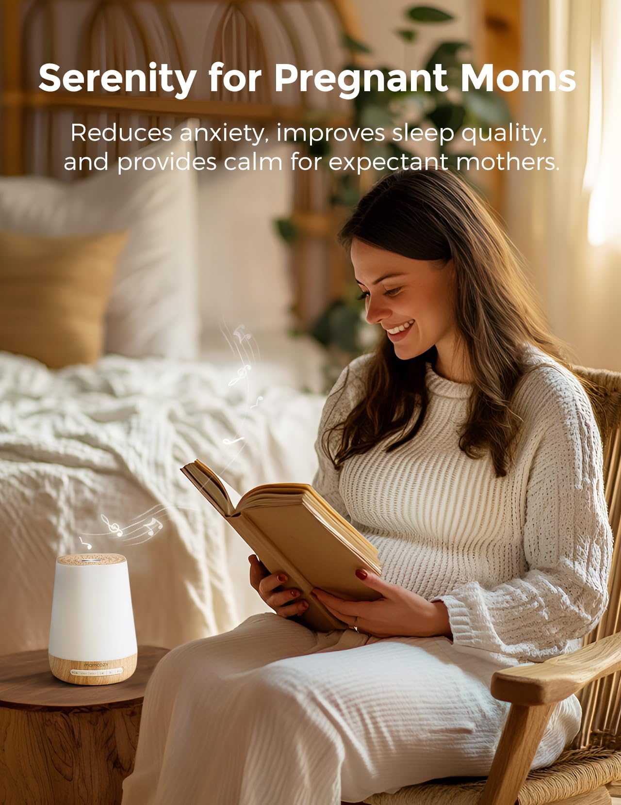 Momcozy texturizado de la luz LED con siete colores para atmósferas suaves