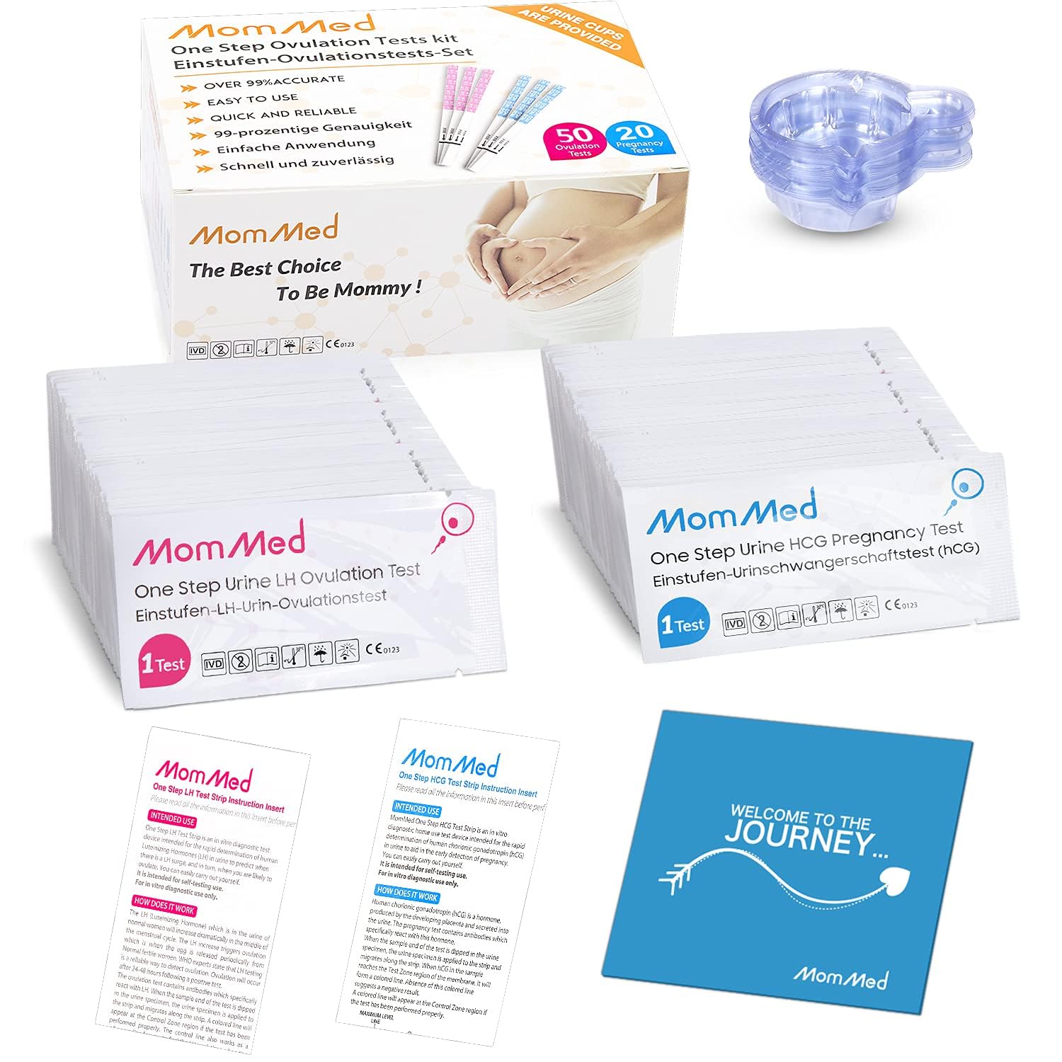 MOMMED manual e instrucciones junto al kit para uso correcto y seguro