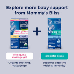 Mommy's Bliss imágenes de certificaciones NSF y USDA en la etiqueta para seguridad