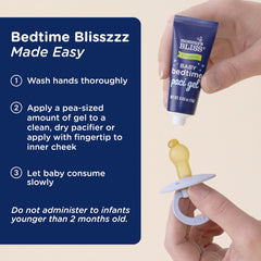 Mommy's Bliss chupete con gel listo para siesta mostrando comodidad