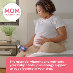 Mommy's Bliss tamaño comparado con una moneda para referencia práctica