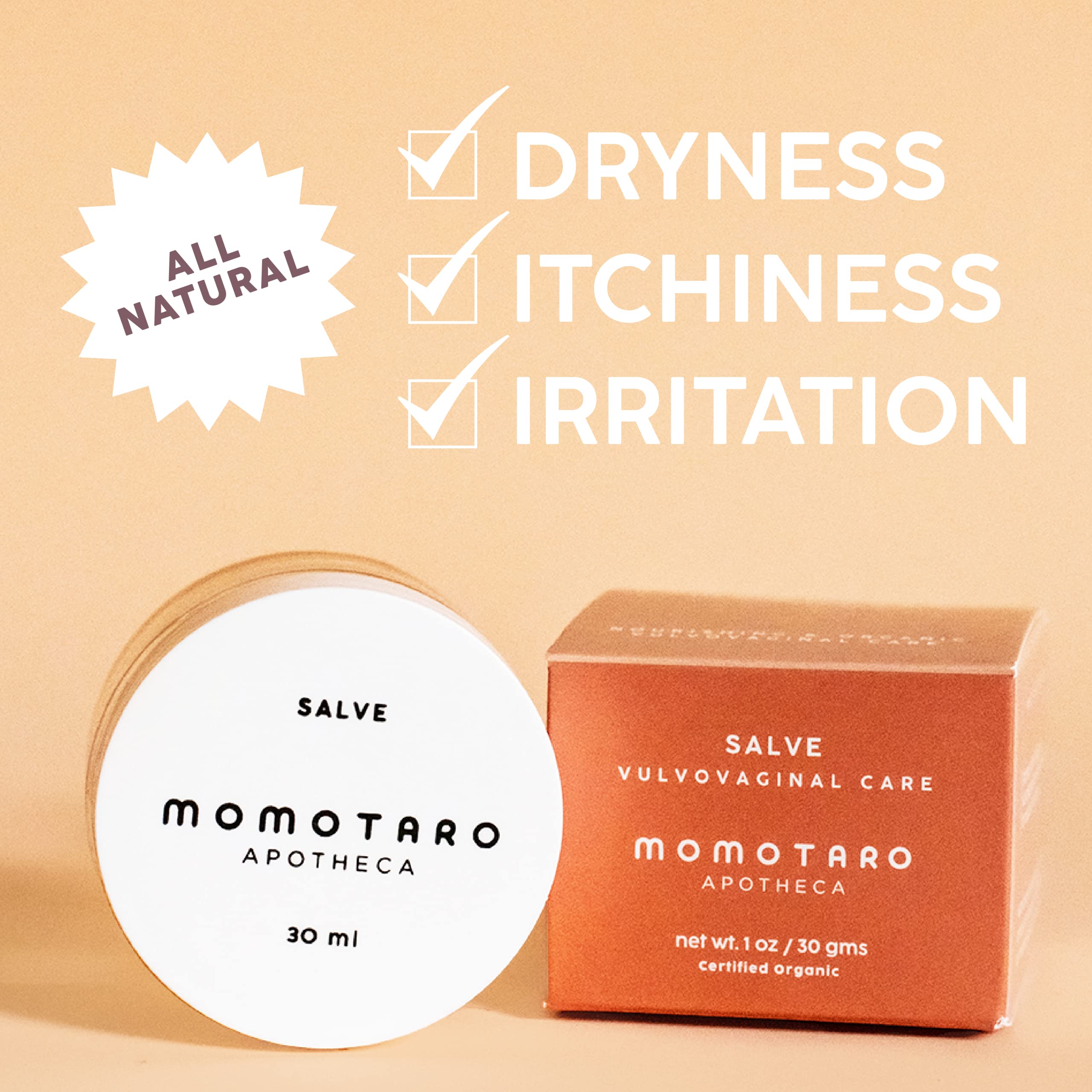 MOMOTARO APOTHECA primer plano de etiqueta con lista de ingredientes naturales
