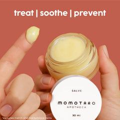 MOMOTARO APOTHECA extractos botánicos como caléndula y equinácea visibles