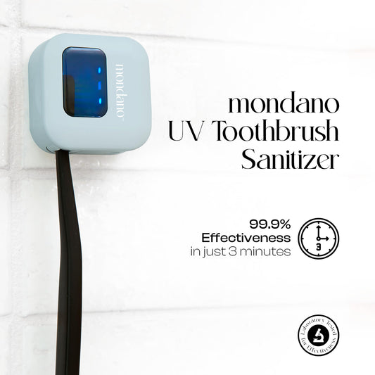 Mondano detalle interior con LED UV-C visible y protección segura para limpieza rápida