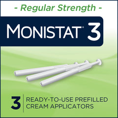 Detalle de la textura de la crema Monistat 3-Day con miconazol, absorción local