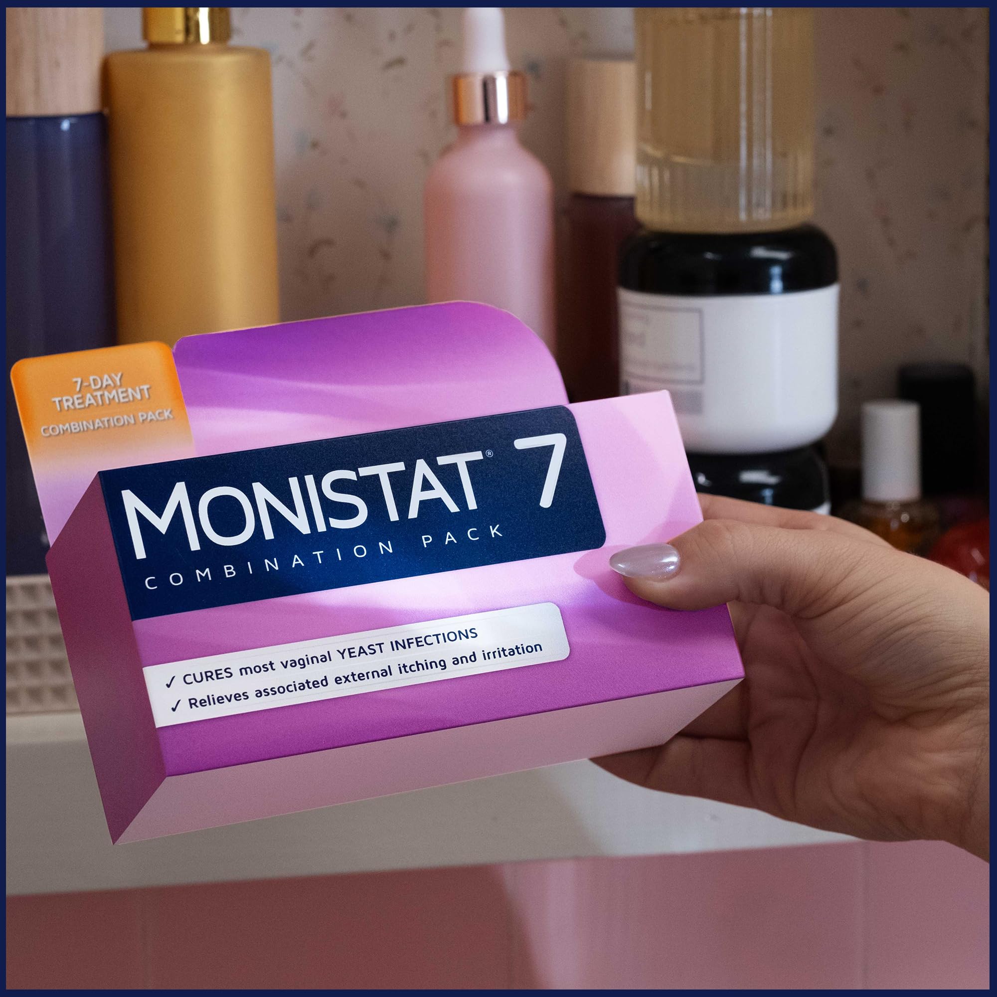 Aplicador desechable Monistat listo para uso nocturno, fácil y discreto