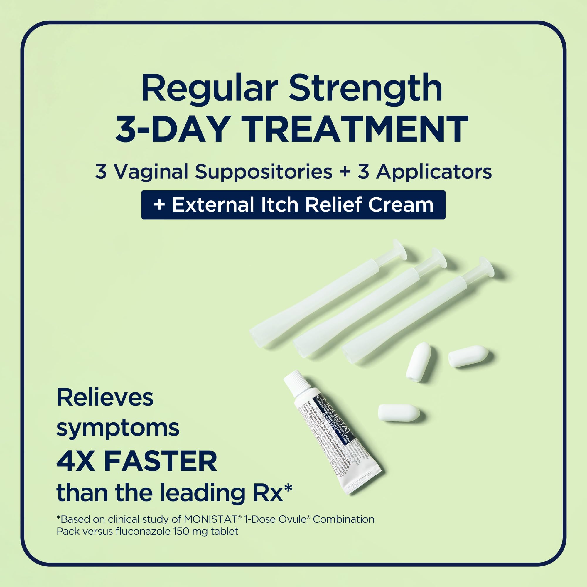 Textura de la crema Monistat Instant Itch Relief con aloe para alivio rápido