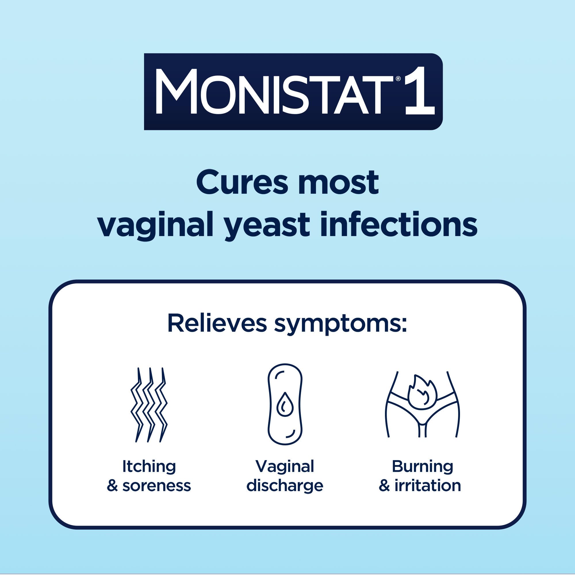 Monistat tubo de crema externa para calmar picazón rápidamente