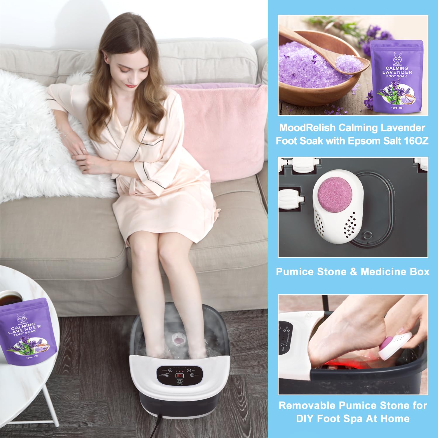MoodRelish luz infrarroja activa sobre la base para calor focalizado