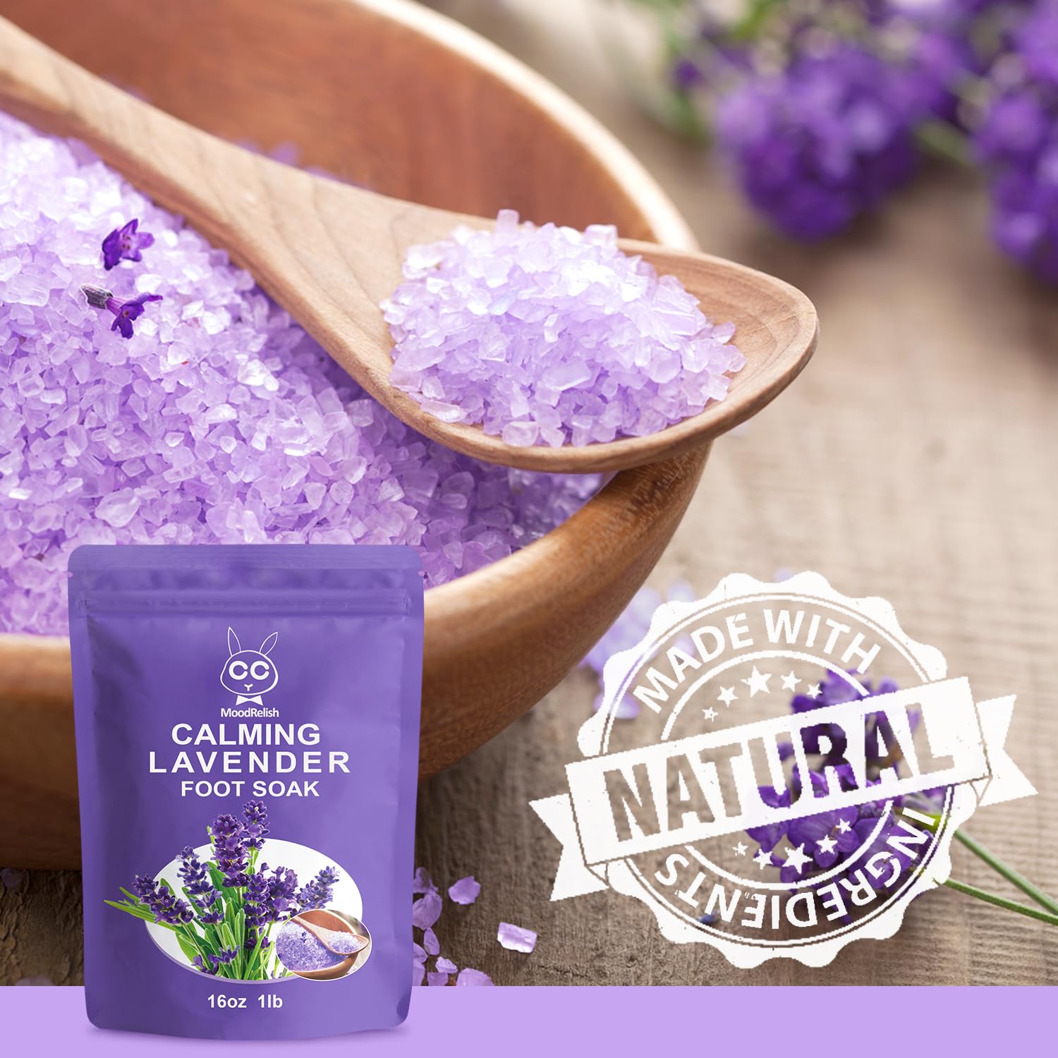 MoodRelish piedra pómez y caja para infusiones, facilita exfoliación y detox