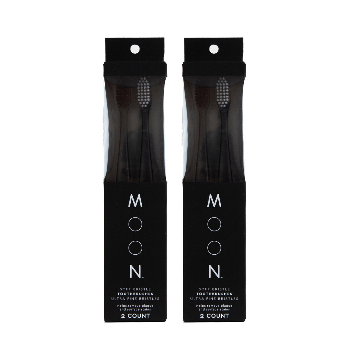 MOON cepillo frontal mostrando diseño elegante y agarre cómodo