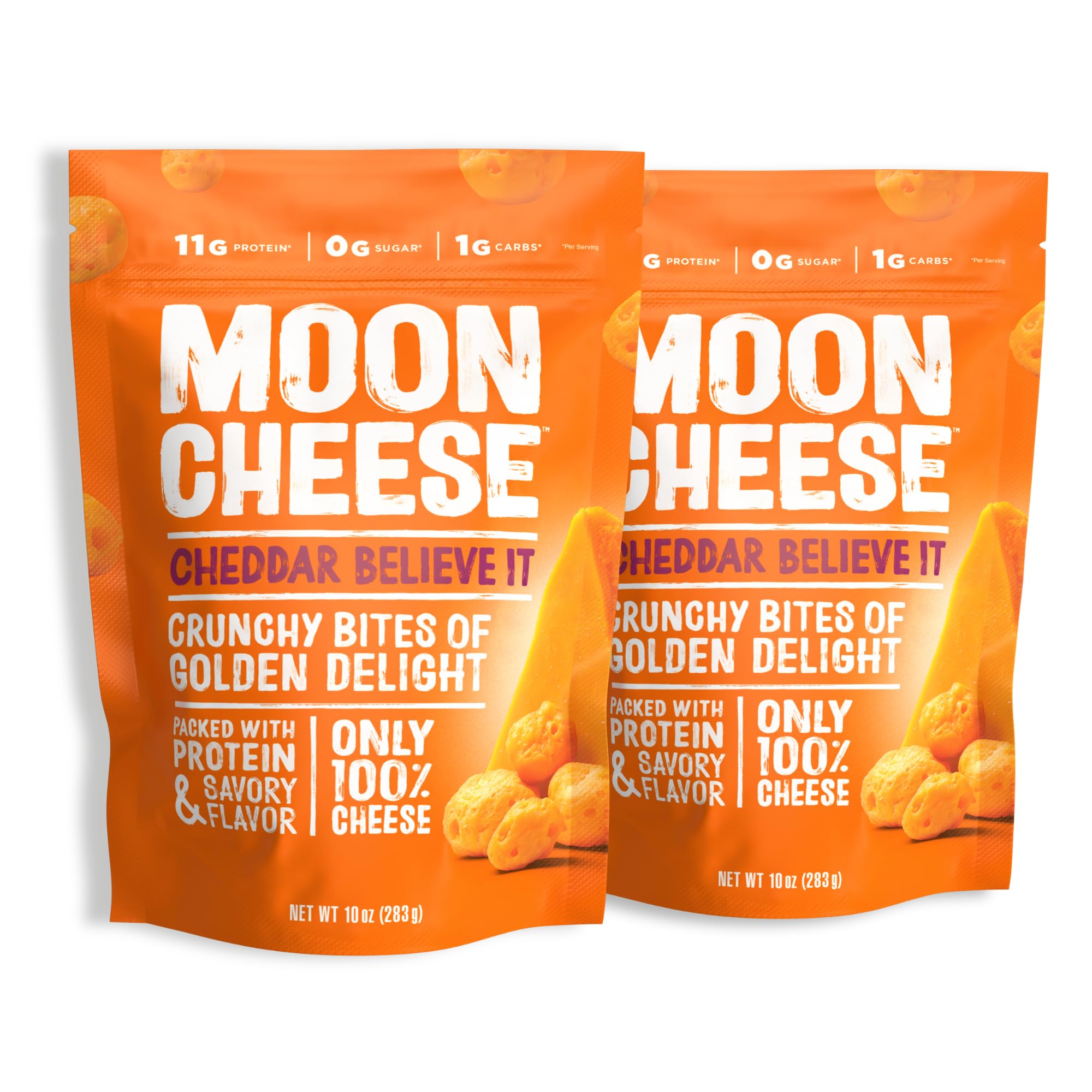 Moon Cheese presentación frontal muestra paquete doble y conveniencia