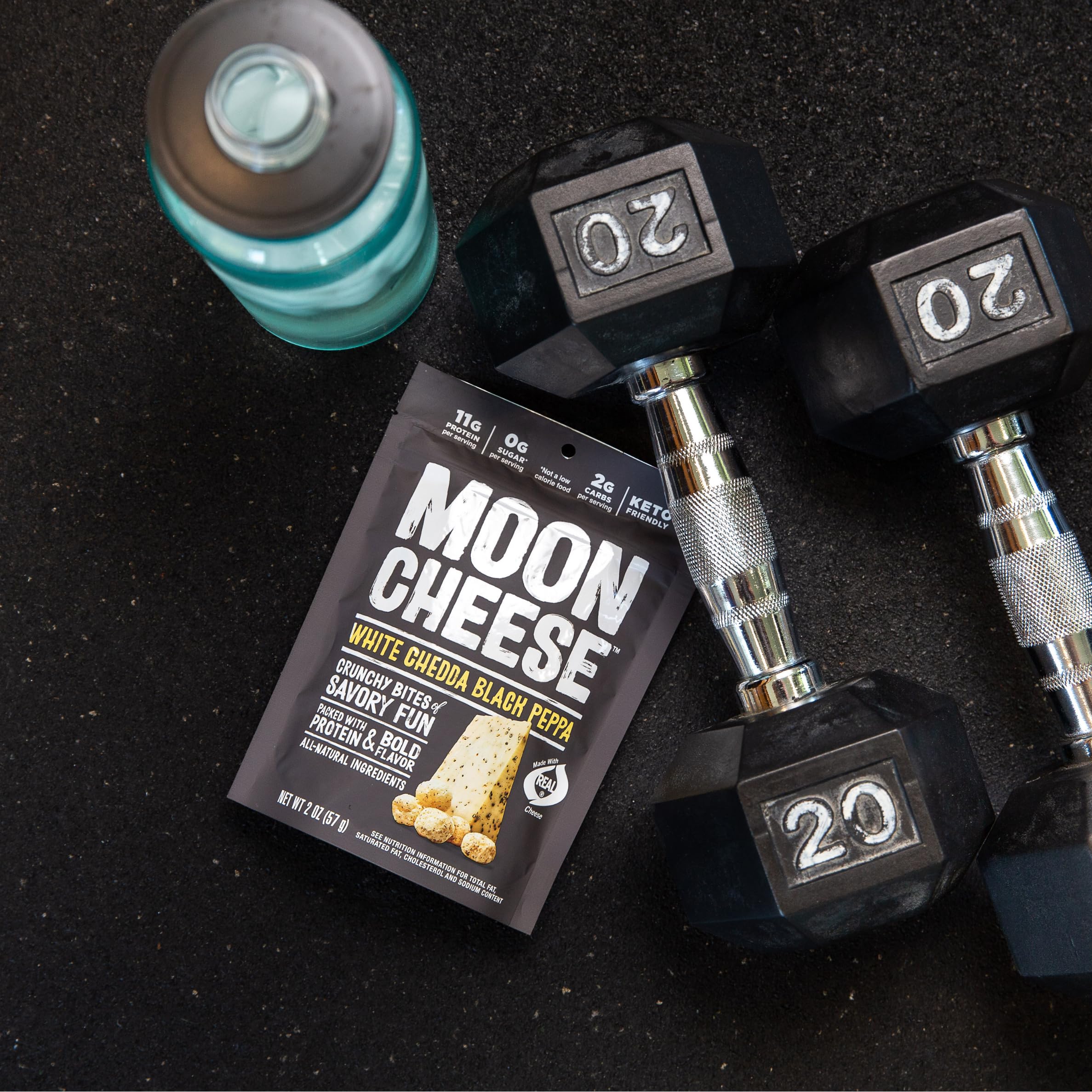 Moon Cheese cierre de paquete resealable que mantiene frescura y crunch