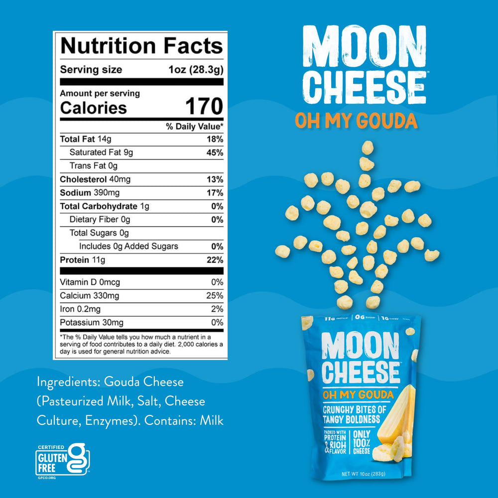 Moon Cheese en mano para comparar tamaño y portabilidad cómoda
