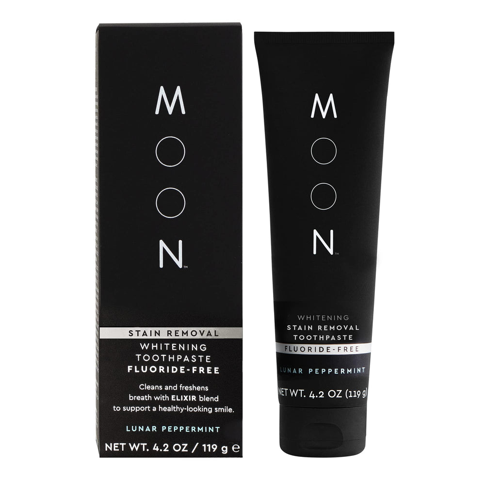 MOON frente del empaque mostrando diseño y beneficios visibles