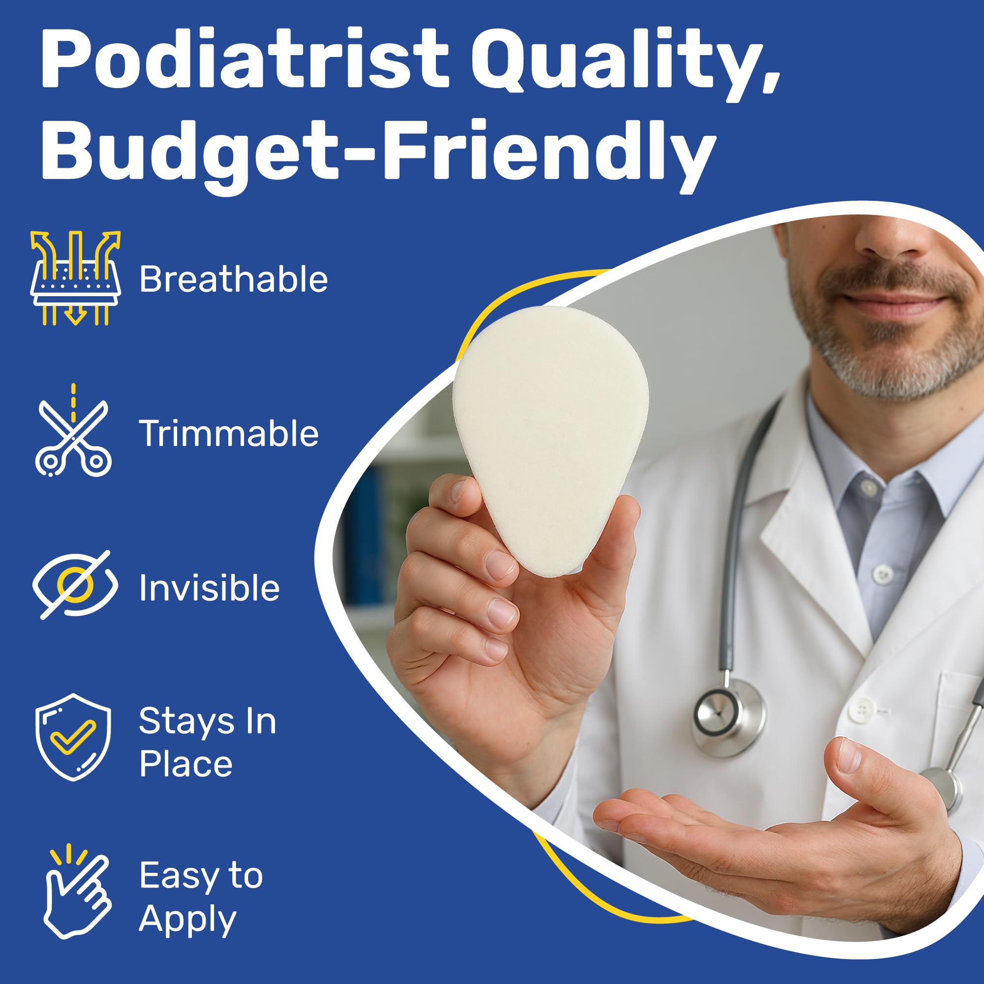 Moon Health almohadilla colocada en zapatilla para alivio inmediato