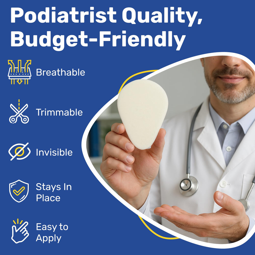 Moon Health almohadilla colocada en zapatilla para alivio inmediato