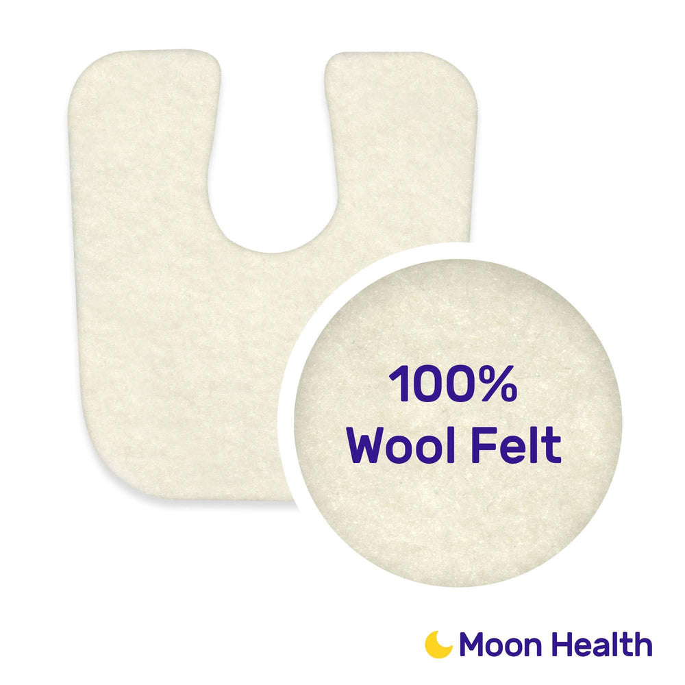 Moon Health almohadillas recortadas mostrando ajuste personalizado para cada pie