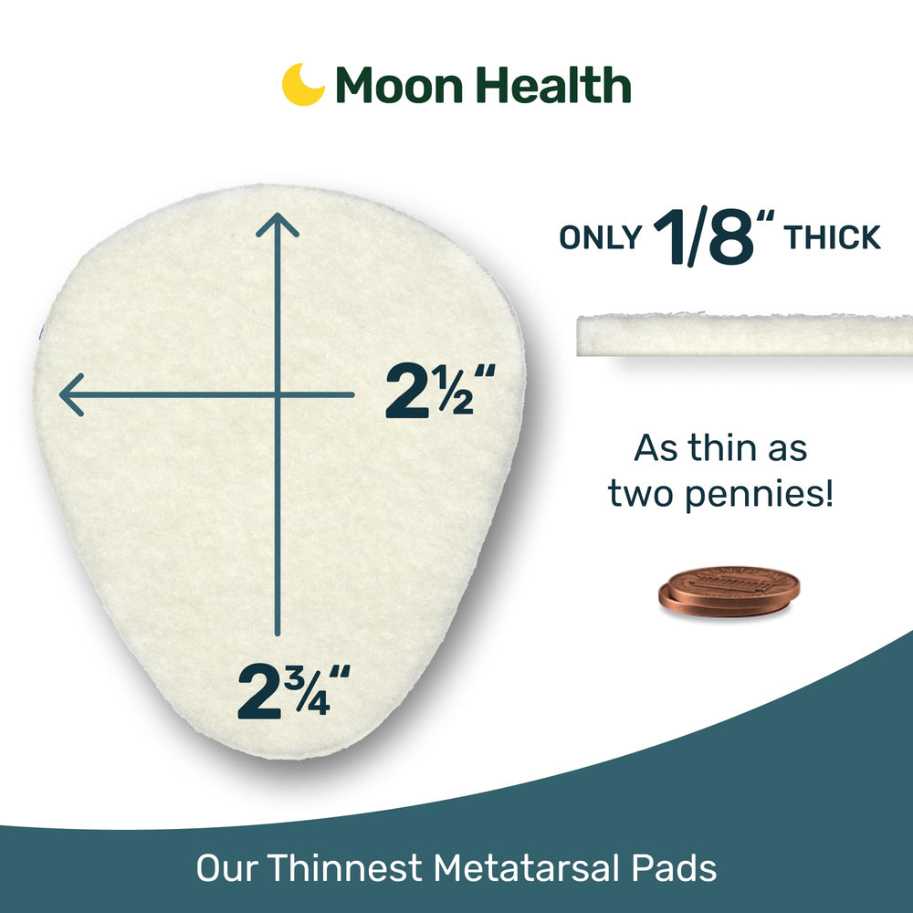 Moon Health almohadilla en zapatilla deportiva, reducción de fatiga