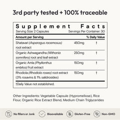 Moon Juice etiqueta nutricional SuperYou detalle de dosis por cápsula