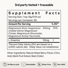 Moon Juice polvo Magnesi-Om textura fina que facilita disolución rápida y absorción