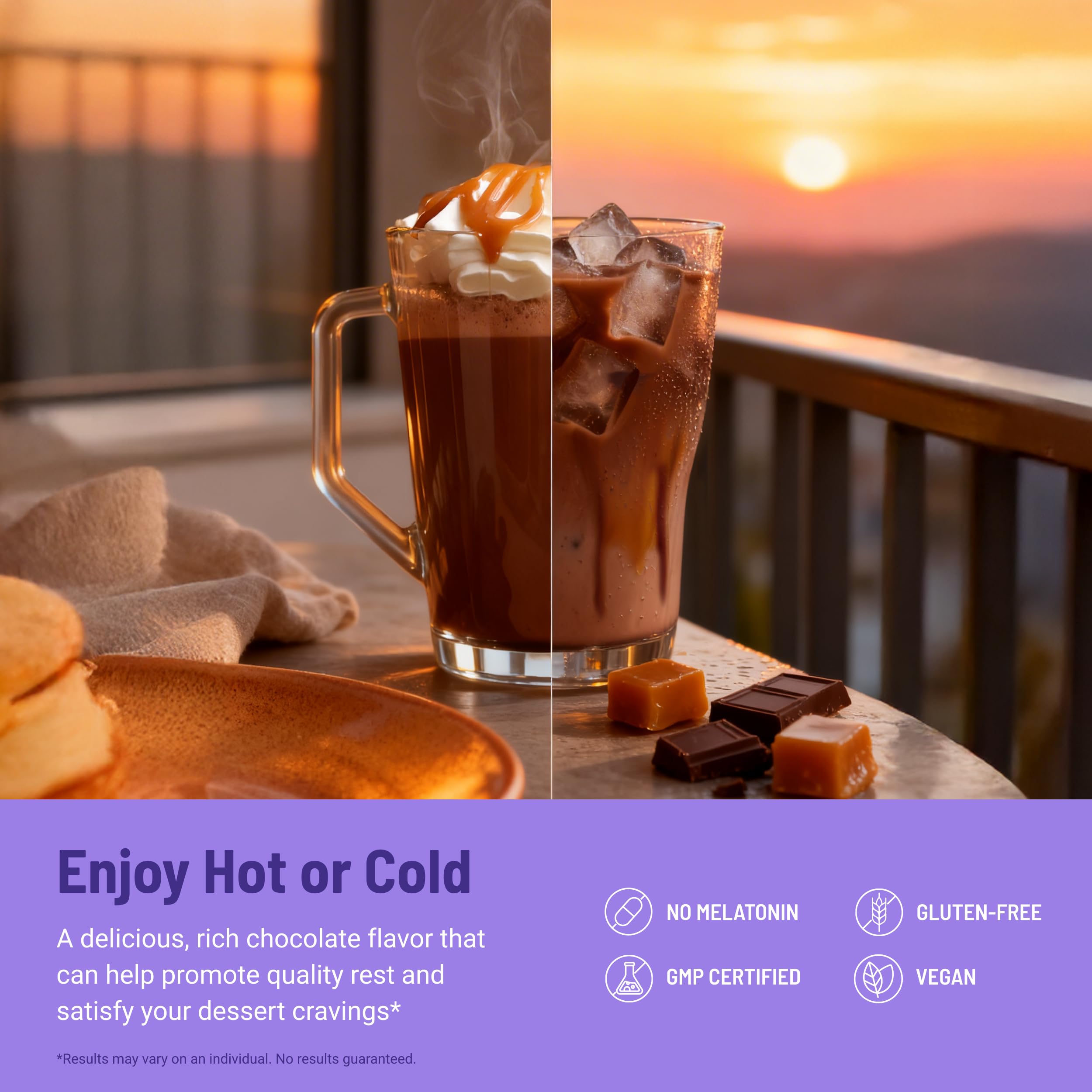 Etiqueta de MoonBrew con lista de ingredientes y la ventaja de análisis de terceros