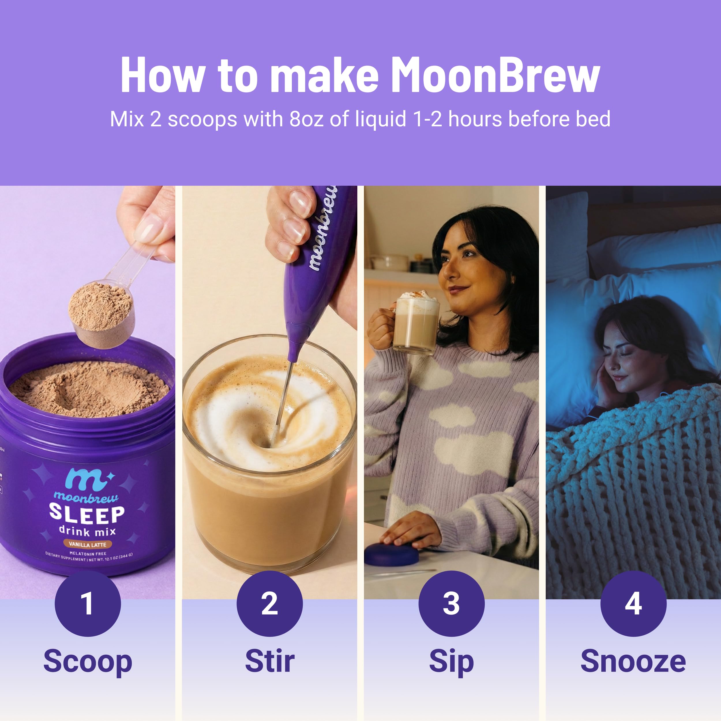 Etiqueta MoonBrew abierta mostrando lista de ingredientes, clarifica composición