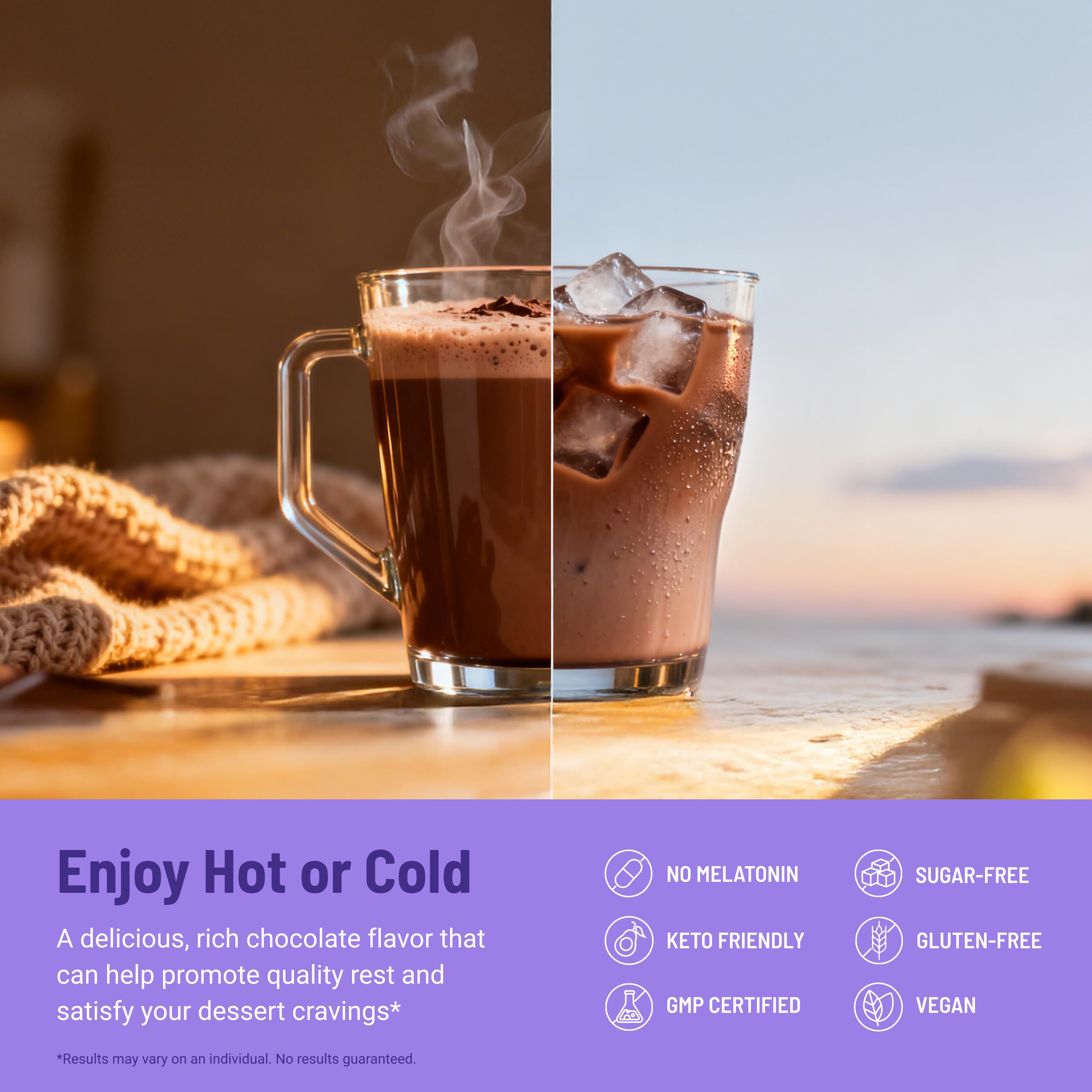 MoonBrew envase junto a una cuchara para comparar tamaño y porciones