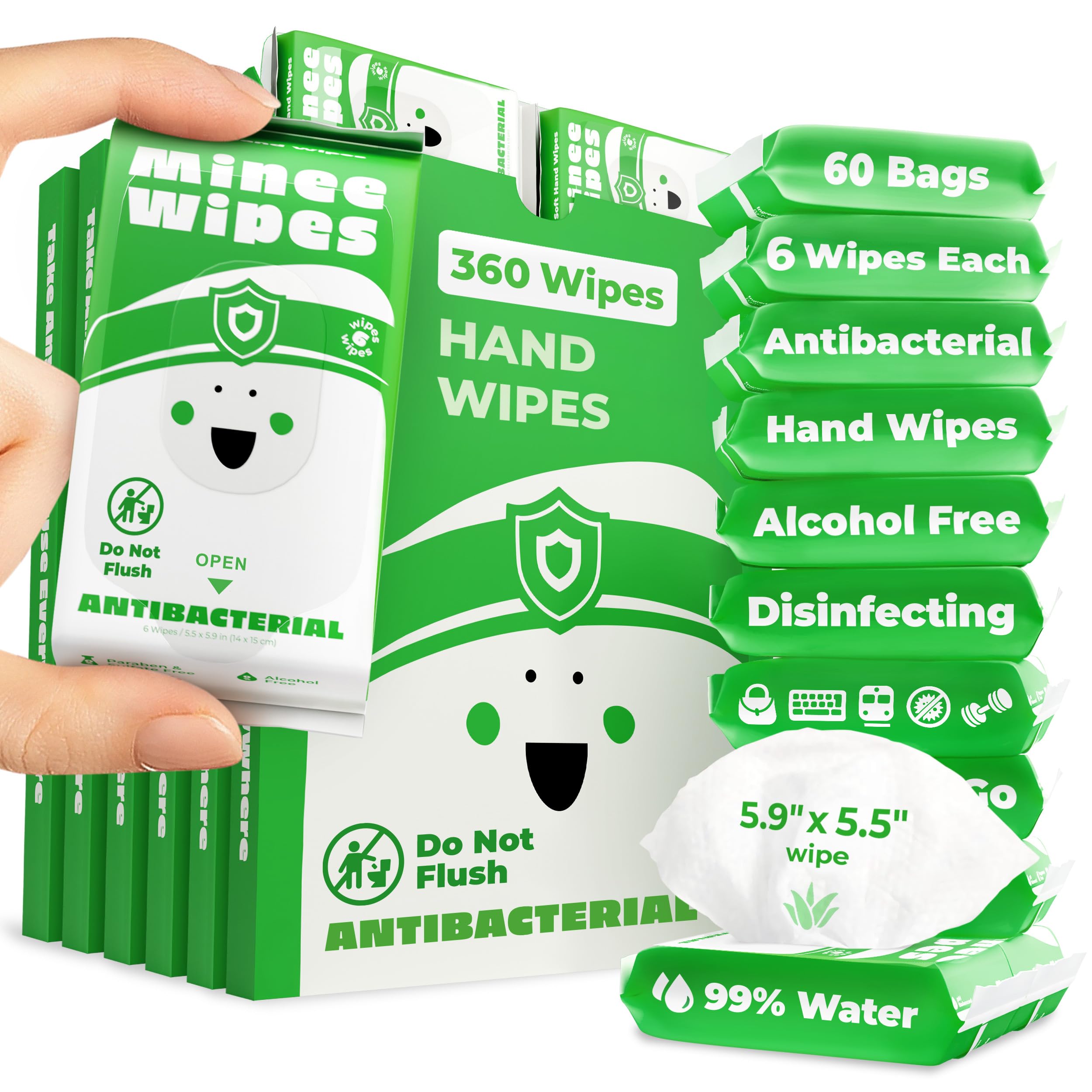 MOONIES pack frontal tamaño tarjeta, fácil de llevar y práctico