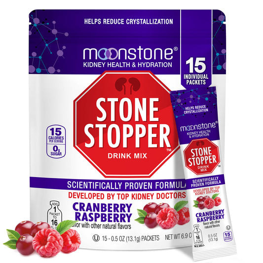 Moonstone frente del envase mostrando marca y sabor, facilita identificación