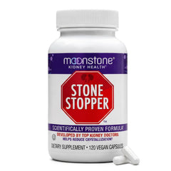 Moonstone envase frontal mostrando diseño y cantidad, apoyo en prevención renal
