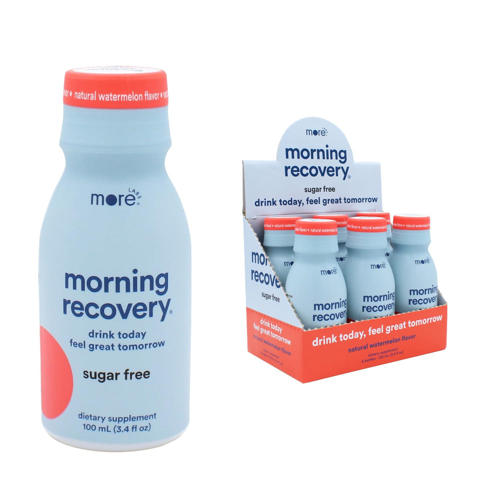 More Labs pack frontal con seis botellas muestra conveniencia