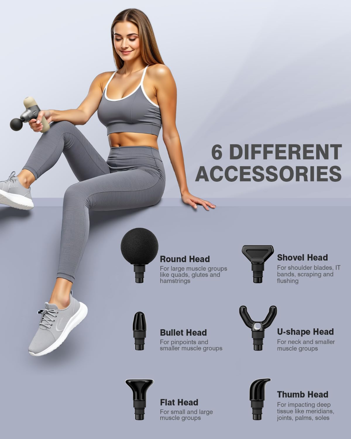 Morelax Mini masajeador, motor silencioso para uso tranquilo en casa o en la oficina.