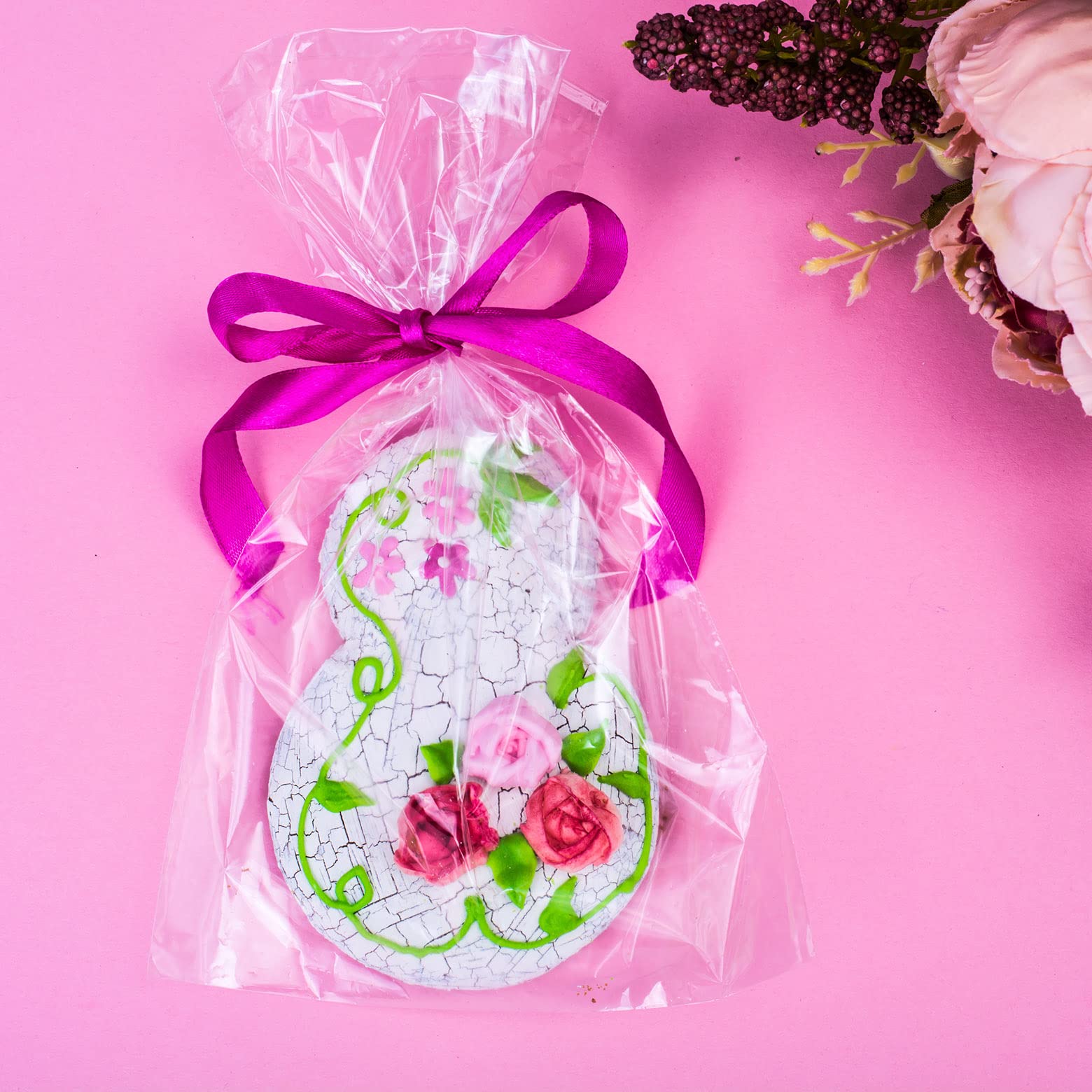 Morepack bolsa usada con cake pop dentro, realza producto y protege