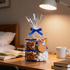 Morepack bolsa con galletas dentro mostrando visibilidad del producto y acabado limpio