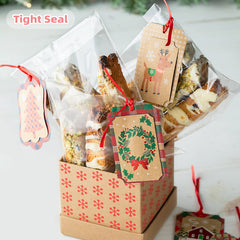 Morepack bolsas con galletas decoradas, exhibición atractiva